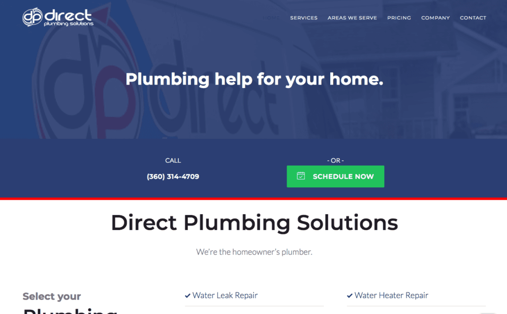 Direct plumbing website